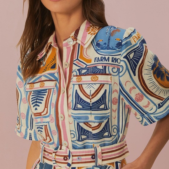 FARM Rio Multicolor Patterned Dress - Picture 2 of 6